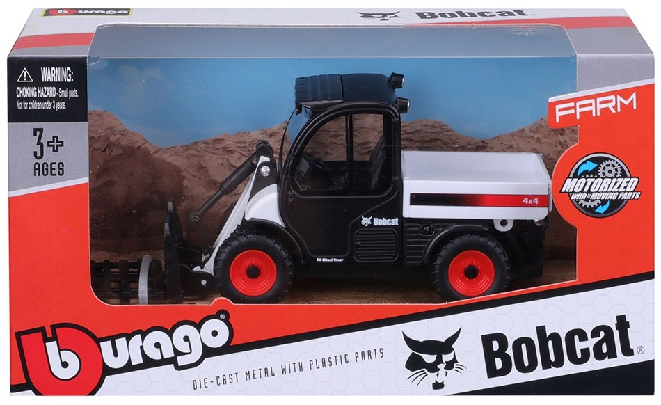 Модель Bburago Погрузчик Bobcat Toolcat 5600 (10 см), (18-31806) фото 4