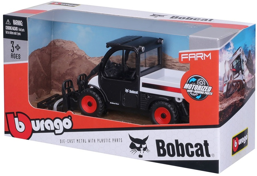 Модель Bburago Погрузчик Bobcat Toolcat 5600 (10 см), (18-31806) фото 6