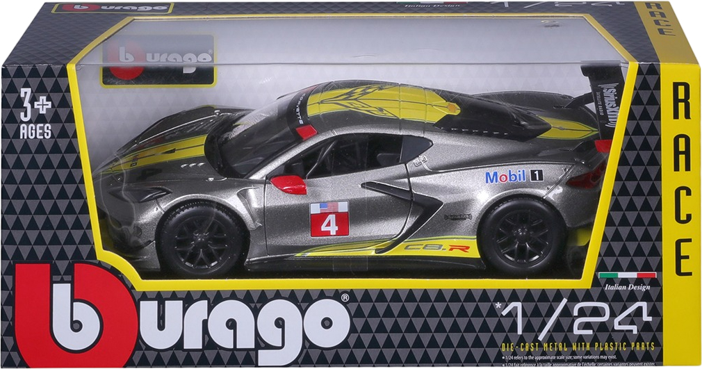 Автомодель Bburago Chevrolet Corvette C8.R (1:24), (18-28024) фото 10