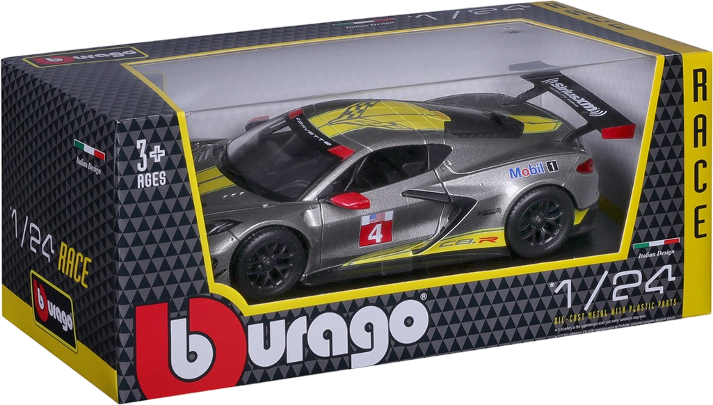 Автомодель Bburago Chevrolet Corvette C8.R (1:24), (18-28024) фото 9