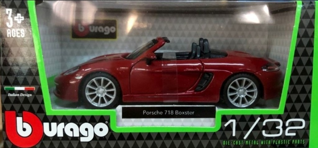 Автомодель Bburago Porsche 718 Boxster (1:32), (18-43049) фото 5