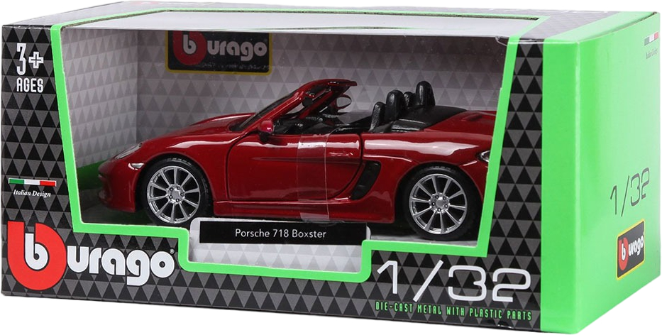 Автомодель Bburago Porsche 718 Boxster (1:32), (18-43049) фото 6