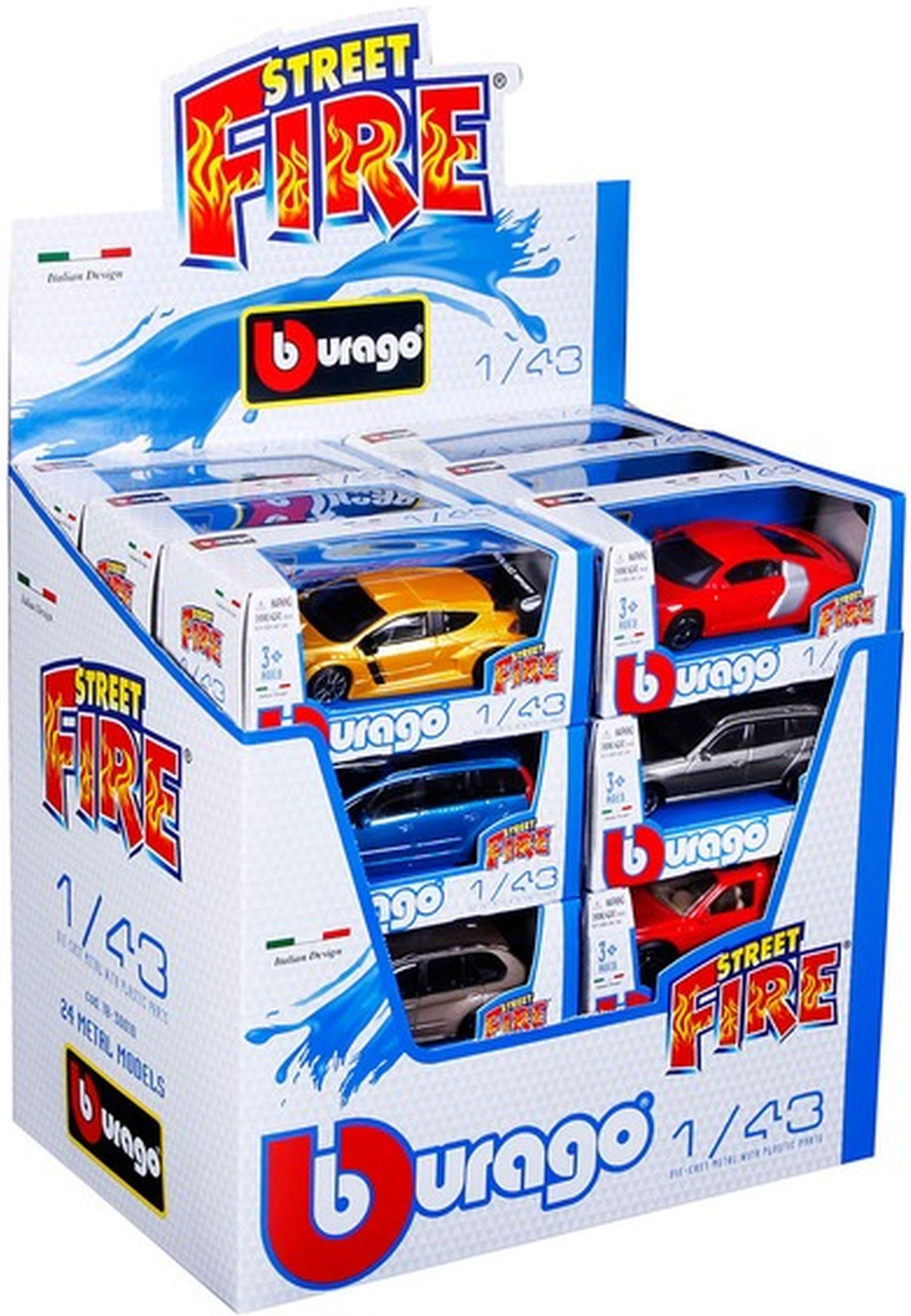 Автомодель Bburago у блакитному диспенсері (1:43), (18-30010B)фото2