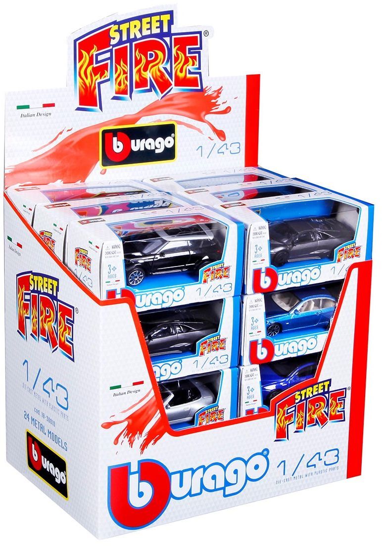 Автомодель Bburago в червоному диспенсері (1:43) в асортименті (18-30010R)фото