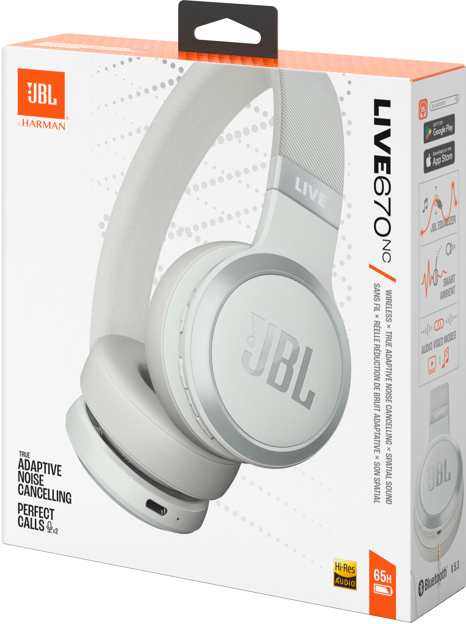 Наушники JBL Live 670NC White (JBLLIVE670NCWHT) фото 11