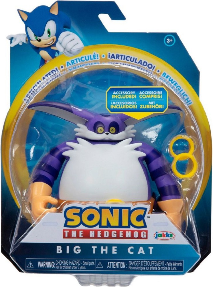 Игровая фигурка с артикуляцией Sonic The Hedgehog Кот Биг (10 см), (41680i-GEN) фото 5