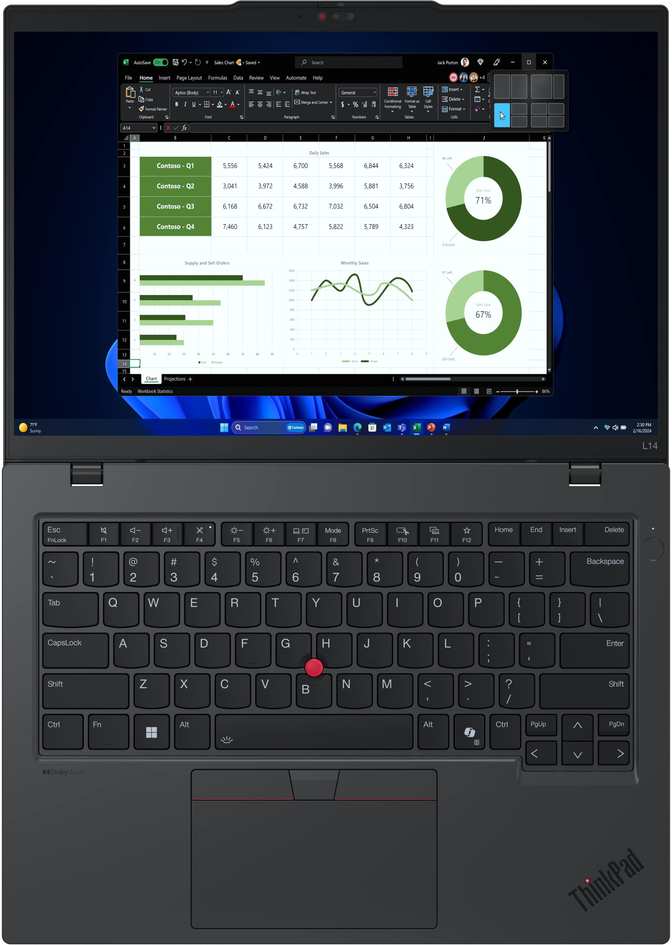 Ноутбук LENOVO ThinkPad L14 G5 (21L2S4K807)фото5