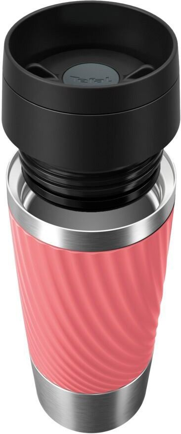 Термочашка Tefal Travel Mug Classic Twist, 360мл, нержавіюча сталь, кораловий (N2024410)фото2