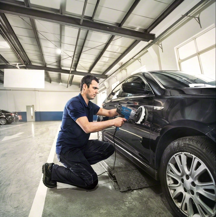 Шлифмашина полировальная Bosch Professional GPO 950, 950Вт, 180мм, 600-2100 об/мин, 2.3 кг фото