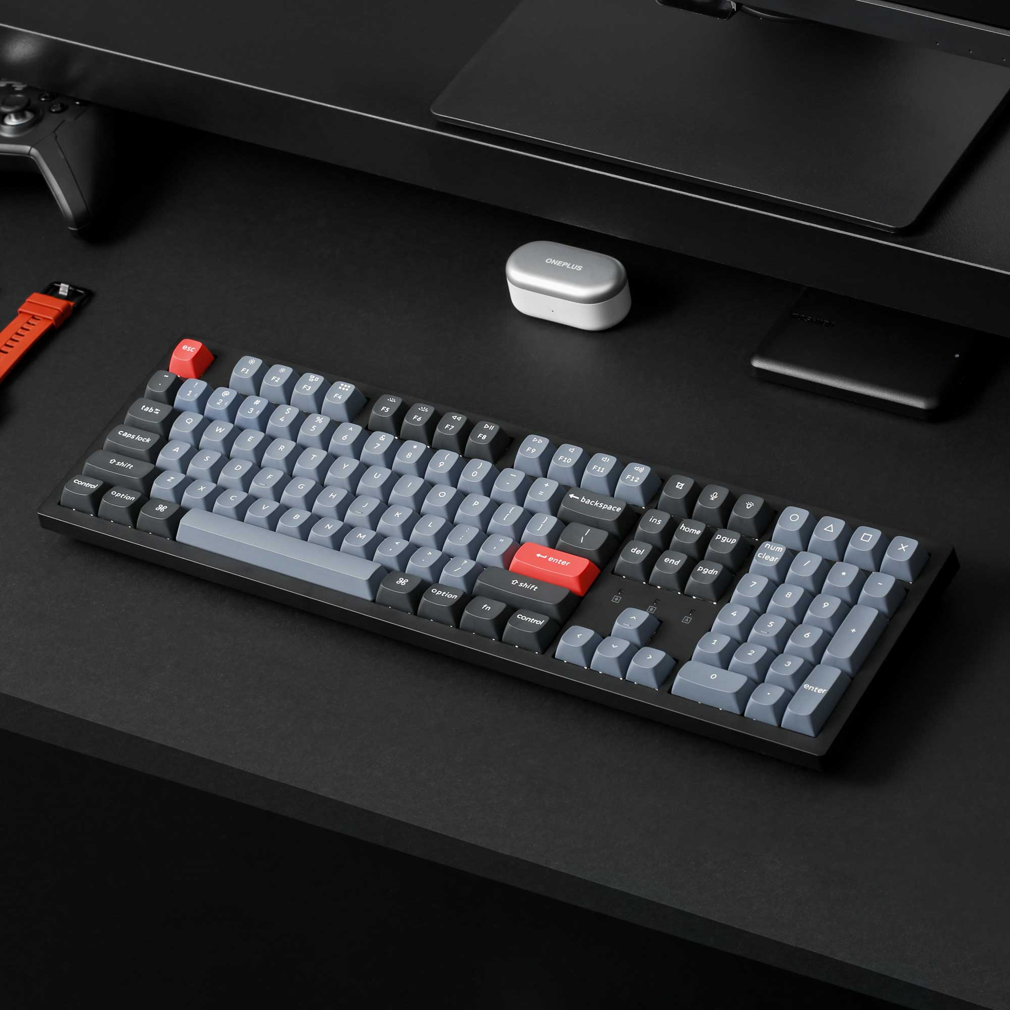 Клавиатура Keychron K10 PRO 108Key, K pro Brown, WL/BT/USB-A, QMK, EN/UKR, White Led, Black (K10P-A3-UA) фото 6