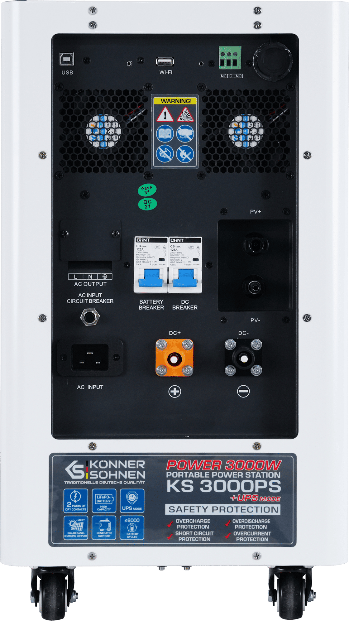 Портативная электростанция Konner&Sohnen KS 3000PS, 3000Вт (KS3000PS) фото 5
