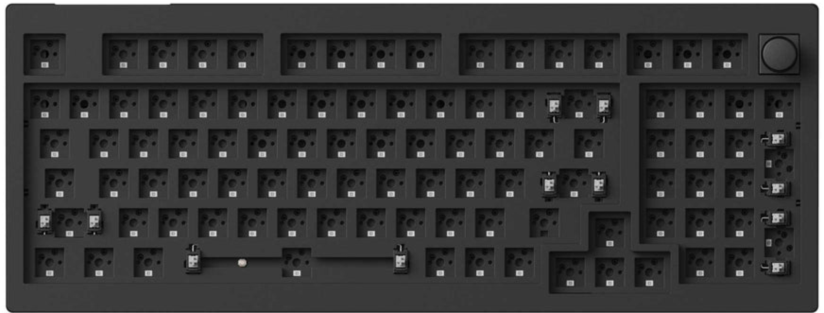 Клавиатура Keychron V5 Max Gateron Jupiter Banana, Knob, WL/BT/USB-A, Hot-Swap, QMK, EN/UKR, RGB, Black (V5M-D4-UA) фото 2
