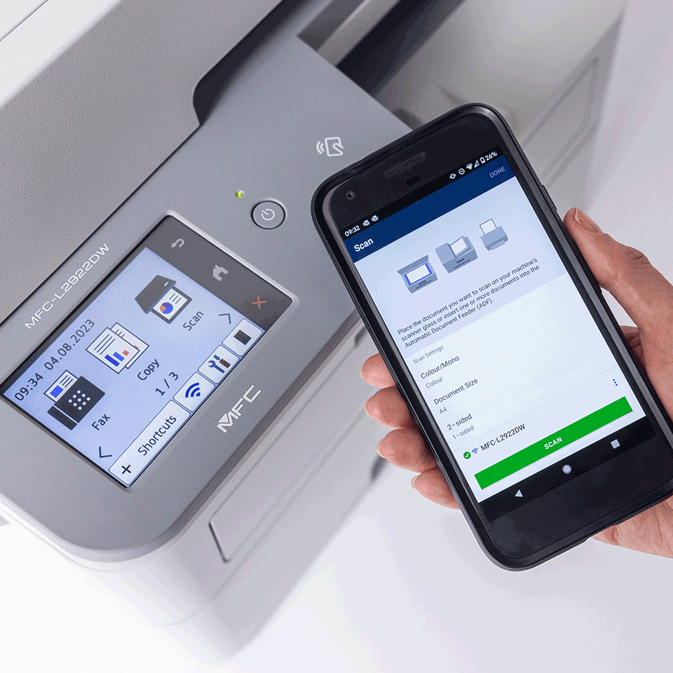 БФП лазерний Brother MFC-L2922DW з Wi-Fi (MFCL2922DWYJ1)фото