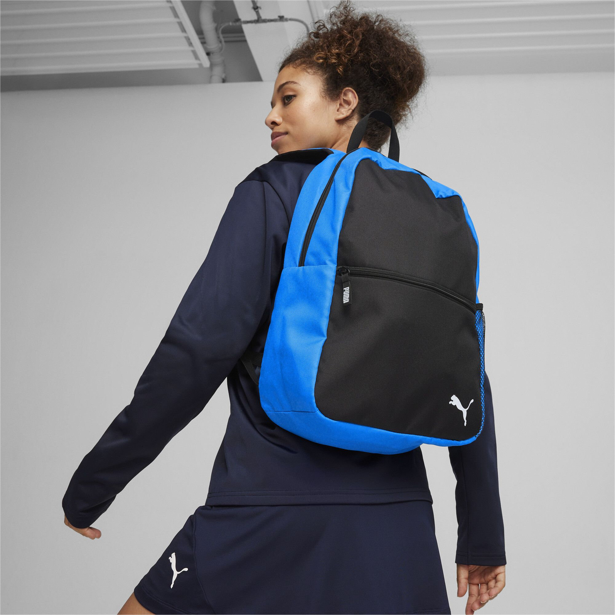 Рюкзак Puma Teamgoal Backpack Core 090238-02 OSFA черно-голубой фото 8