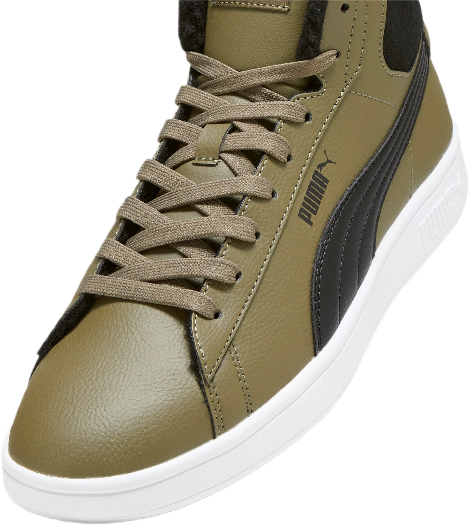 Ботинки мужские Puma Smash 3.0 Mid Wtr 392335-03 42 (8 UK) оливковые фото 4