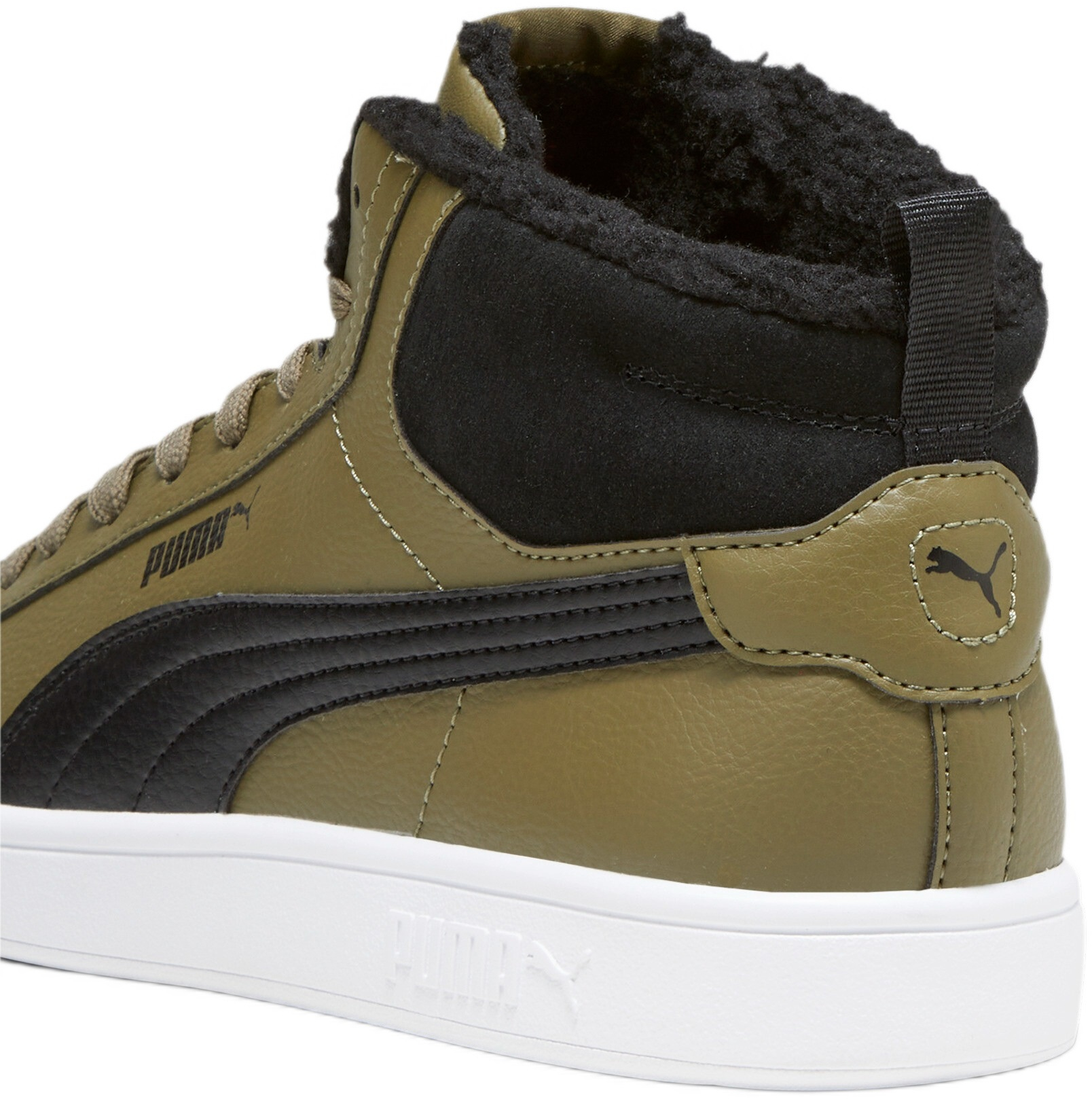 Ботинки мужские Puma Smash 3.0 Mid Wtr 392335-03 42 (8 UK) оливковые фото 5