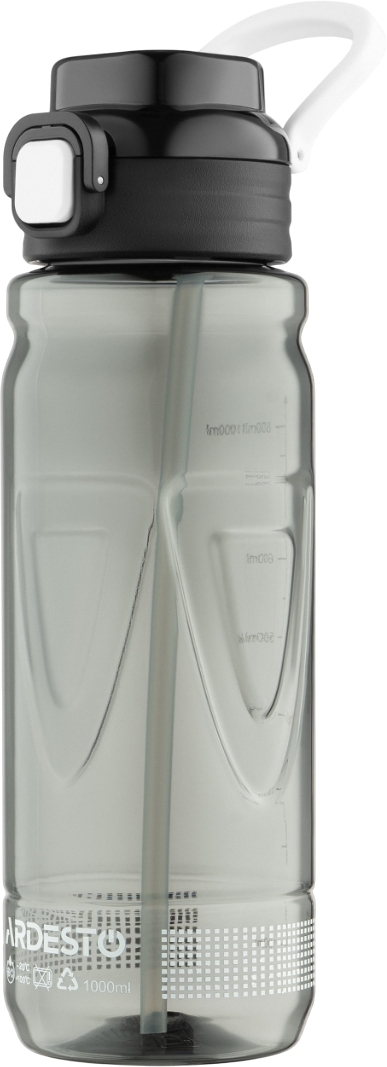 Пляшка для води ARDESTO Sport 1000мл, чорний (AR2210EG)фото