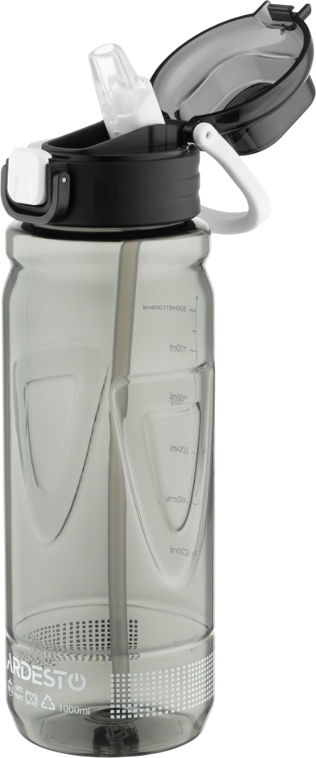 Пляшка для води ARDESTO Sport 1000мл, чорний (AR2210EG)фото5