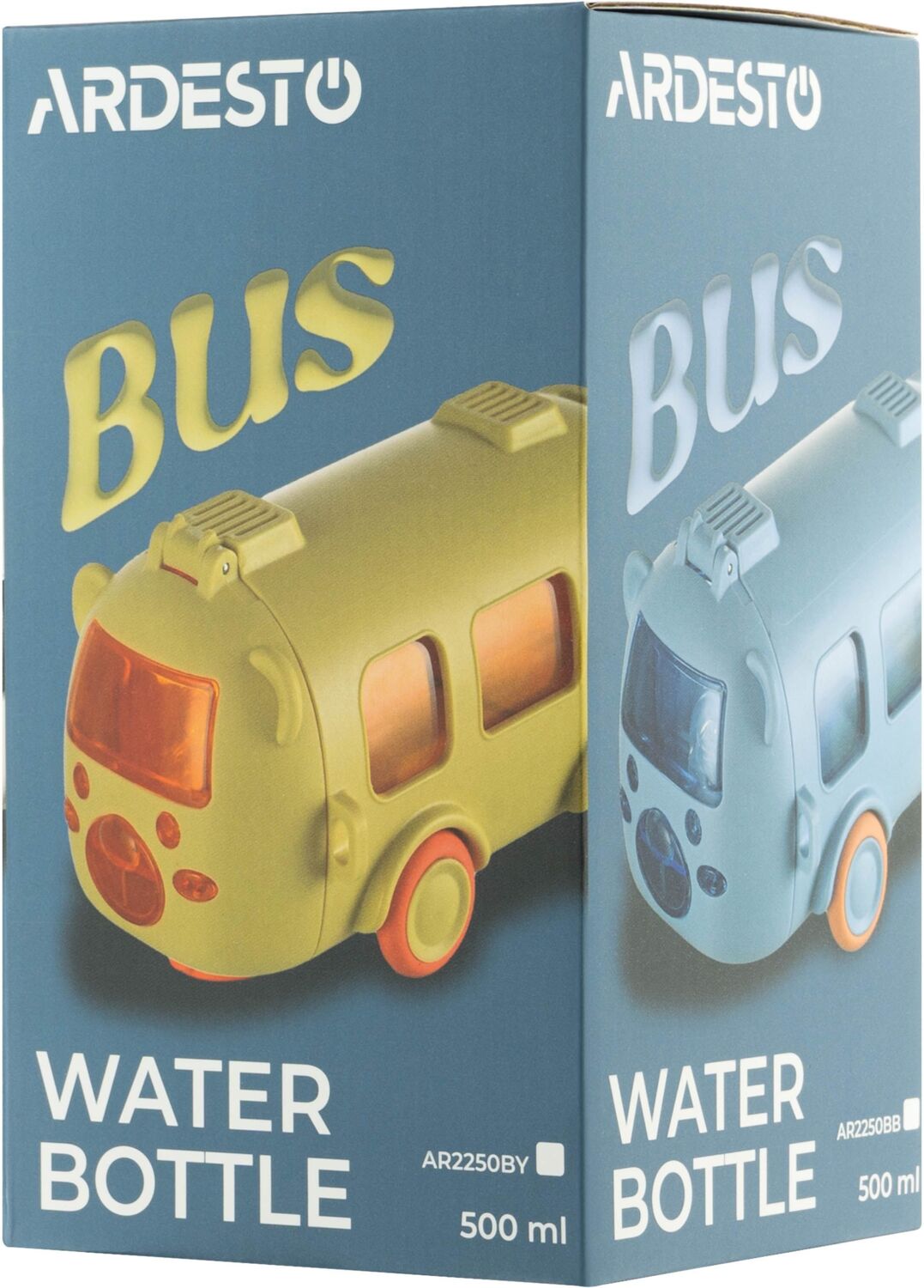 Пляшка для води Ardesto Bear Bus 500мл, жовтий (AR2250BY)фото