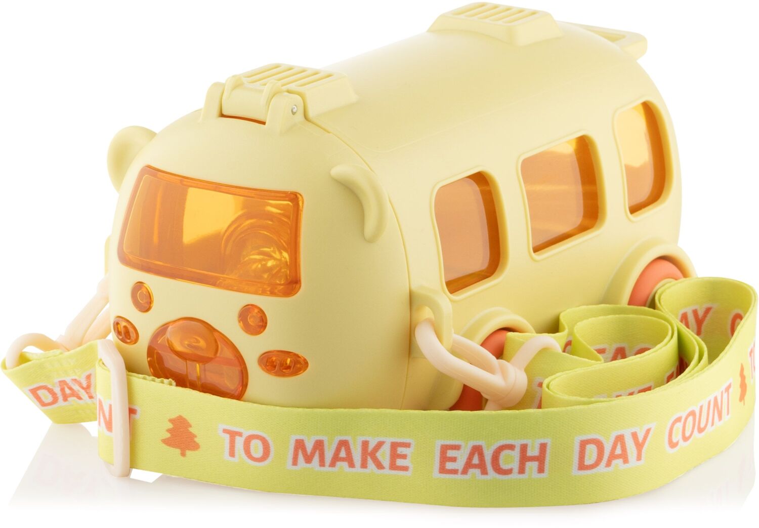 Пляшка для води Ardesto Bear Bus 500мл, жовтий (AR2250BY)фото