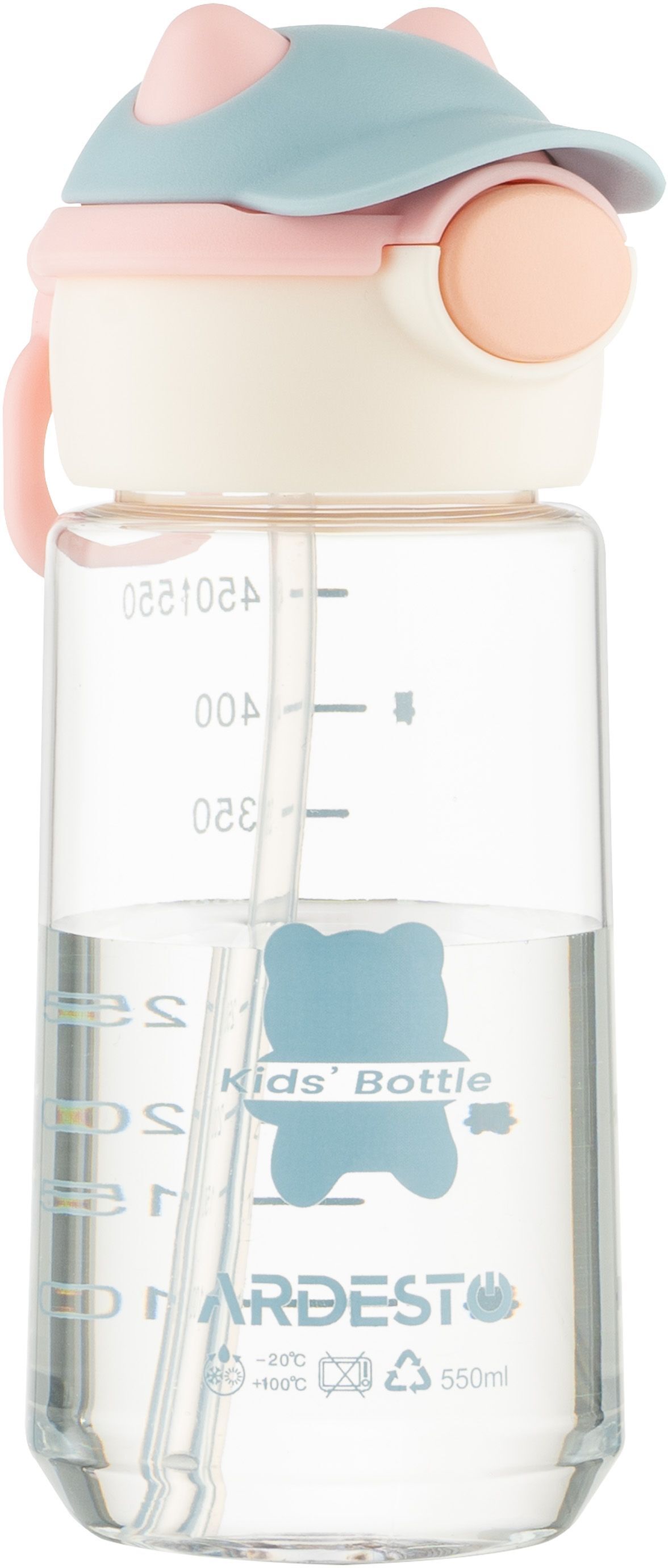 Бутылка для воды Ardesto Bear 550мл, розовый (AR2255BB) фото 4