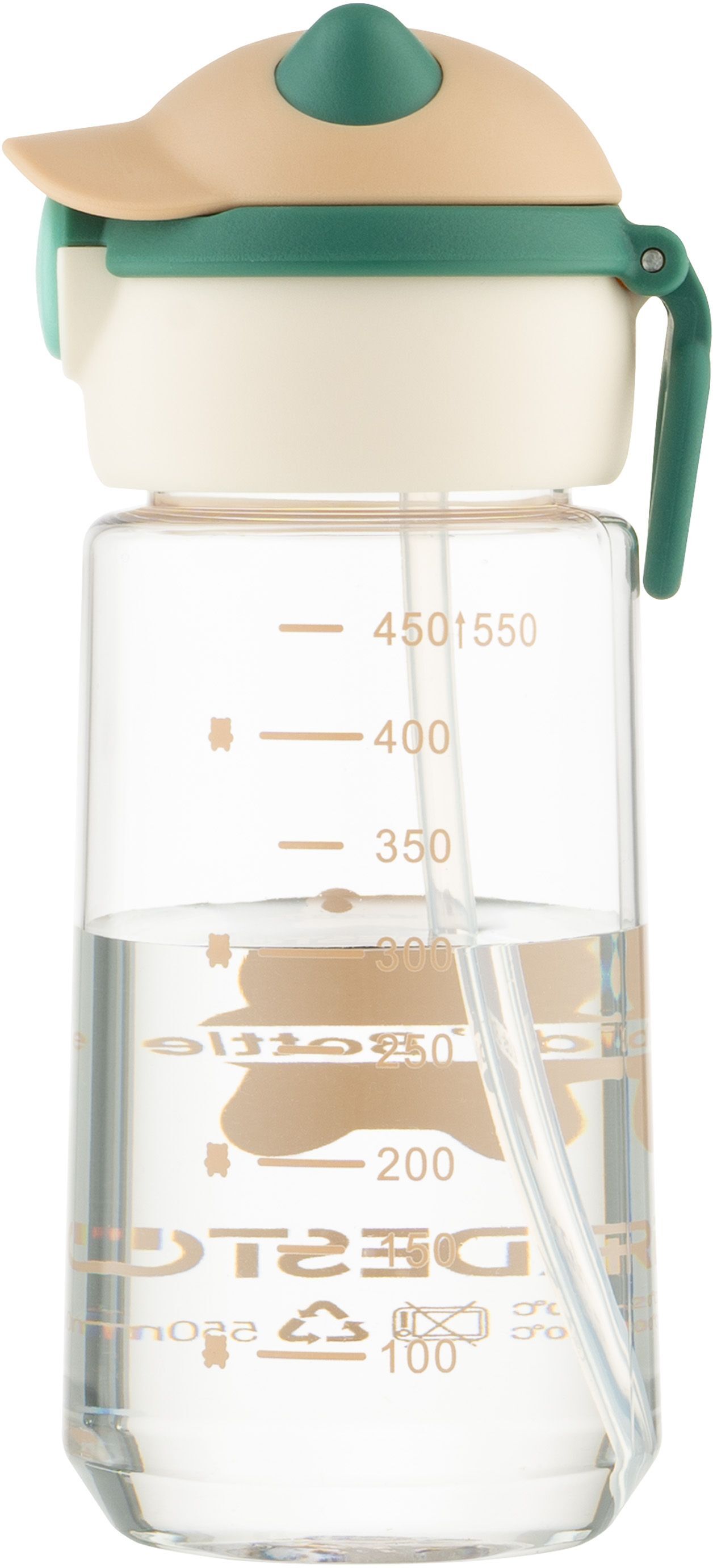 Пляшка для води Ardesto Bear 550мл, зелений (AR2255BE)фото5