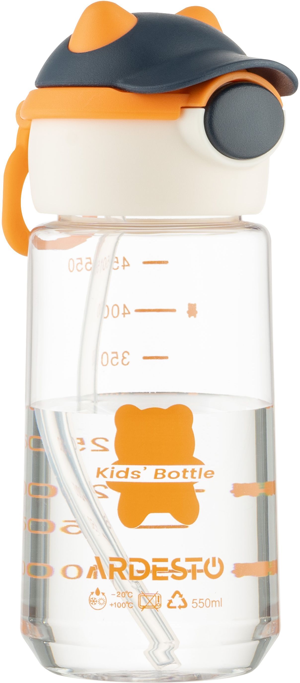 Бутылка для воды Ardesto Bear, 550мл, оранжевый (AR2255BO) фото 4