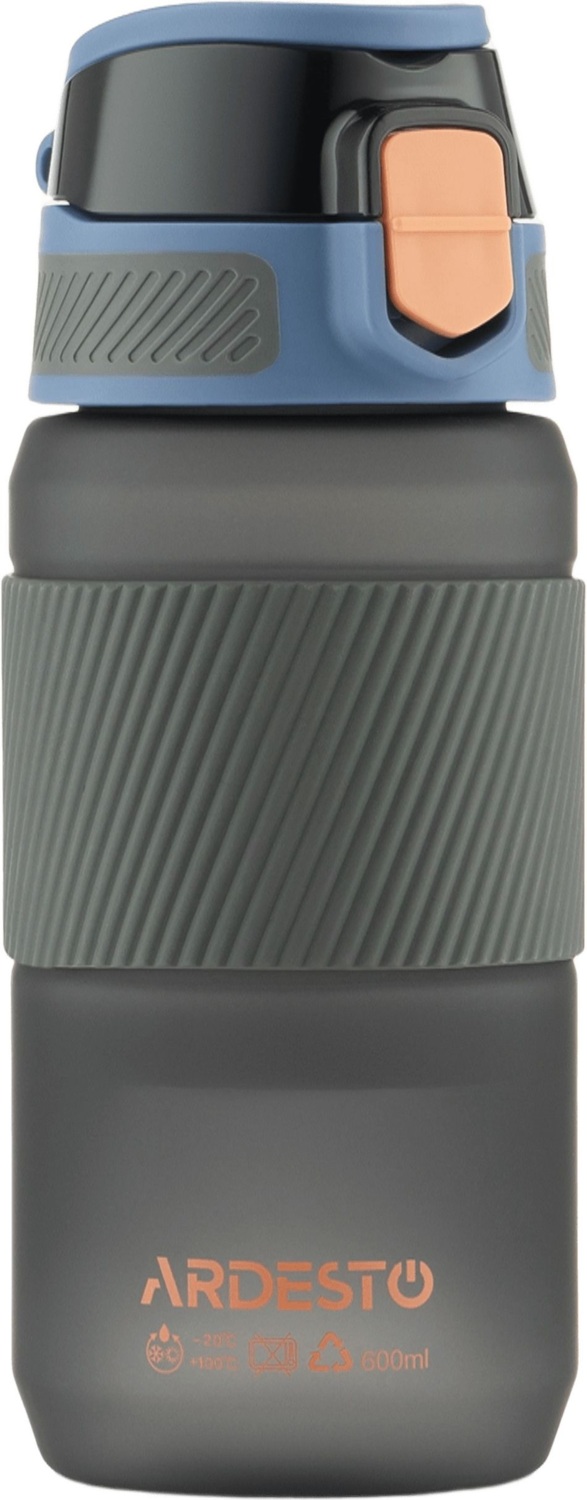 Пляшка для води ARDESTO Spring 600мл, чорний (AR2260SB)фото