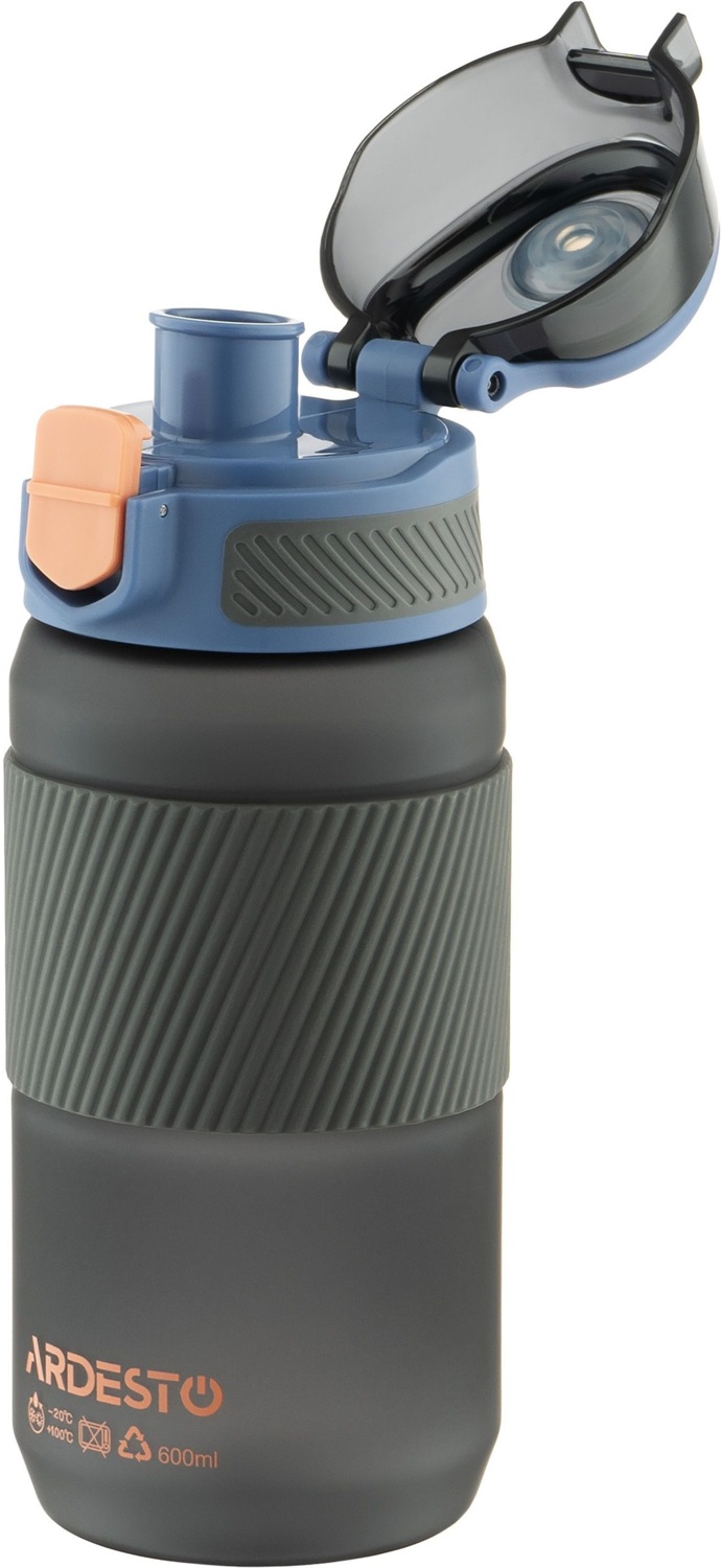 Пляшка для води ARDESTO Spring 600мл, чорний (AR2260SB)фото