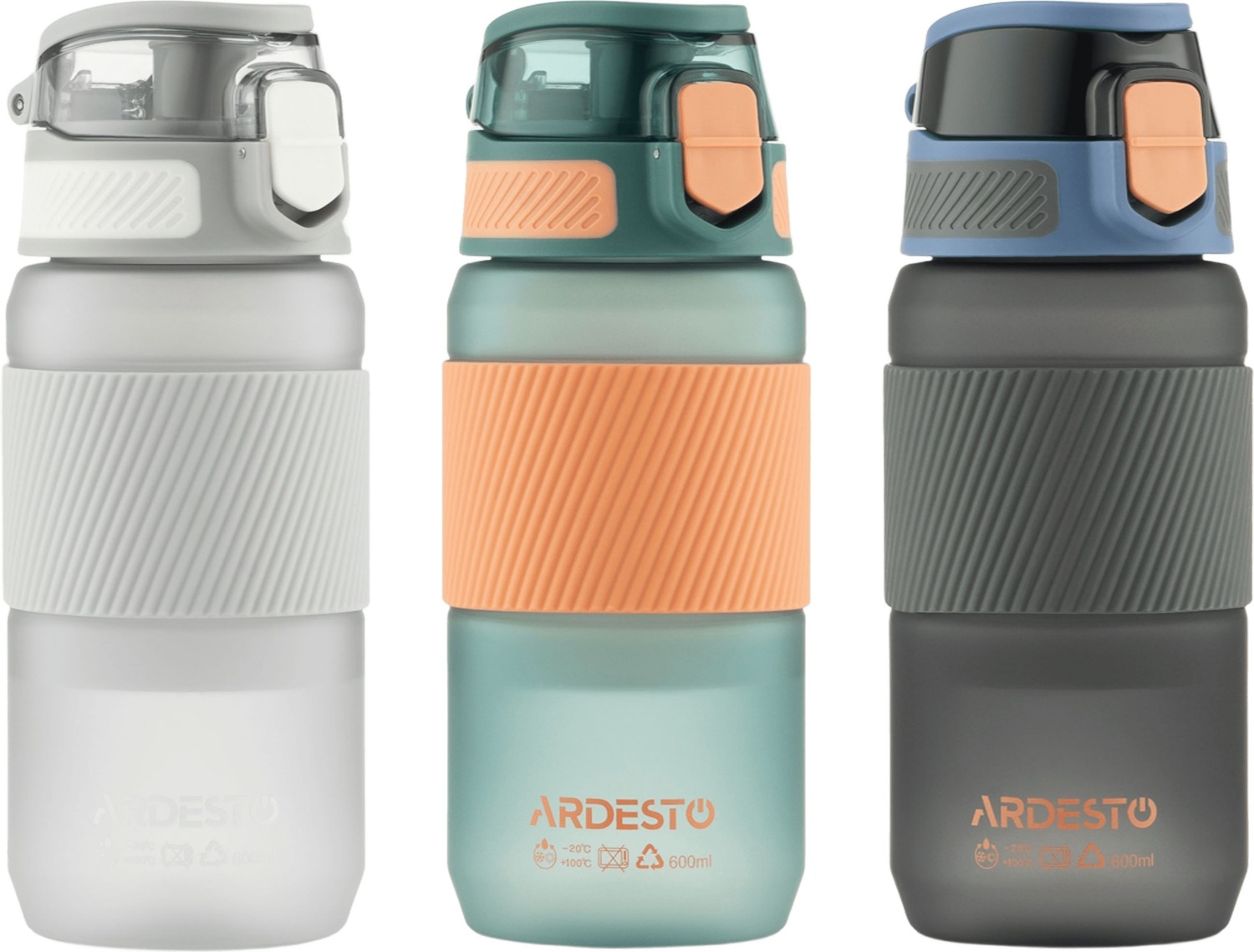 Пляшка для води ARDESTO Spring 600мл, зелений (AR2260SE)фото