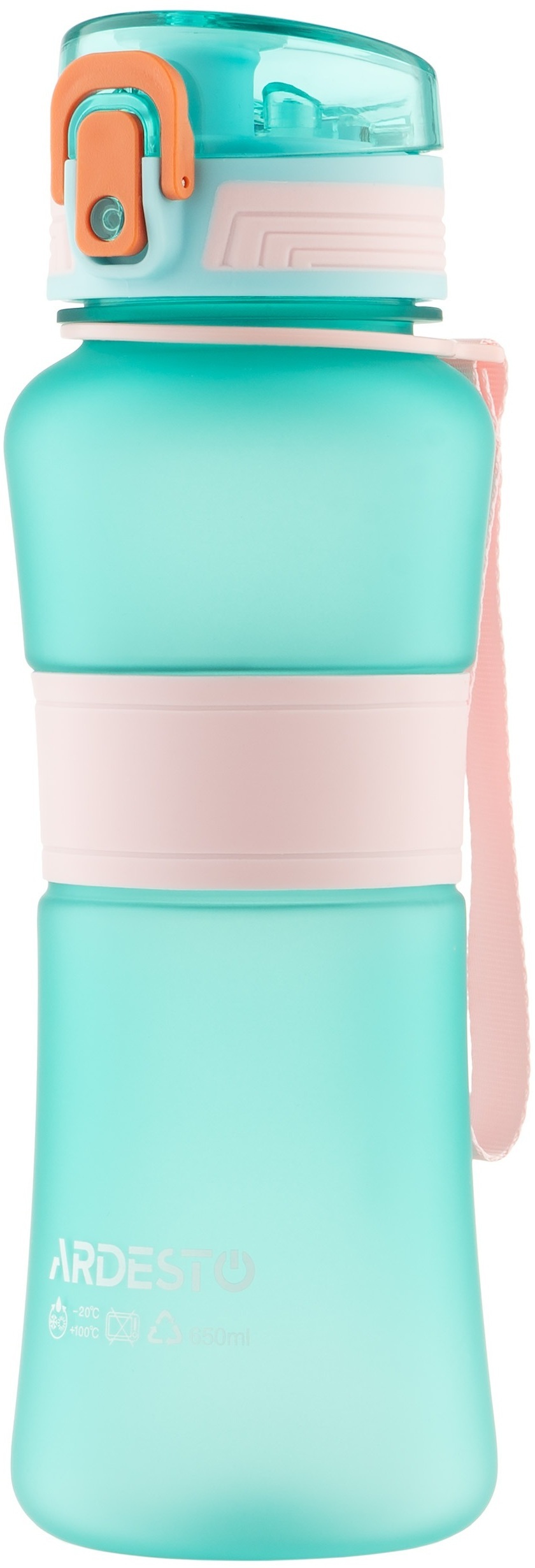 Пляшка для води ARDESTO Balance 650мл, блакитний (AR2265BB)фото3