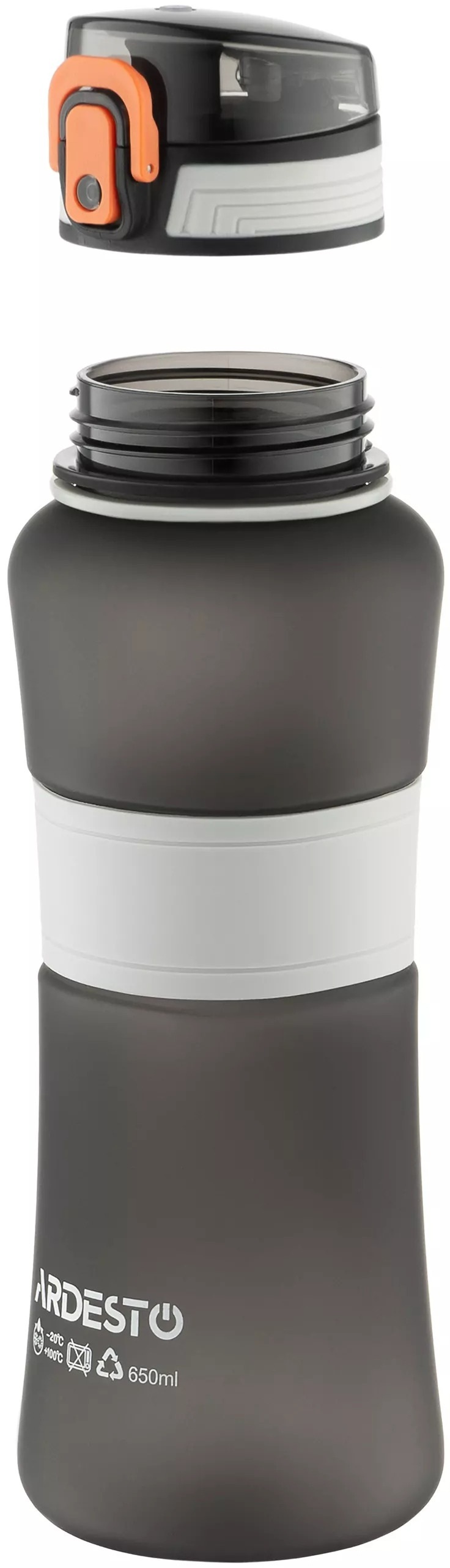 Пляшка для води ARDESTO Balance 650мл, чорний (AR2265BL)фото6