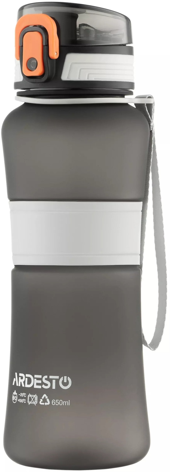 Пляшка для води ARDESTO Balance 650мл, чорний (AR2265BL)фото