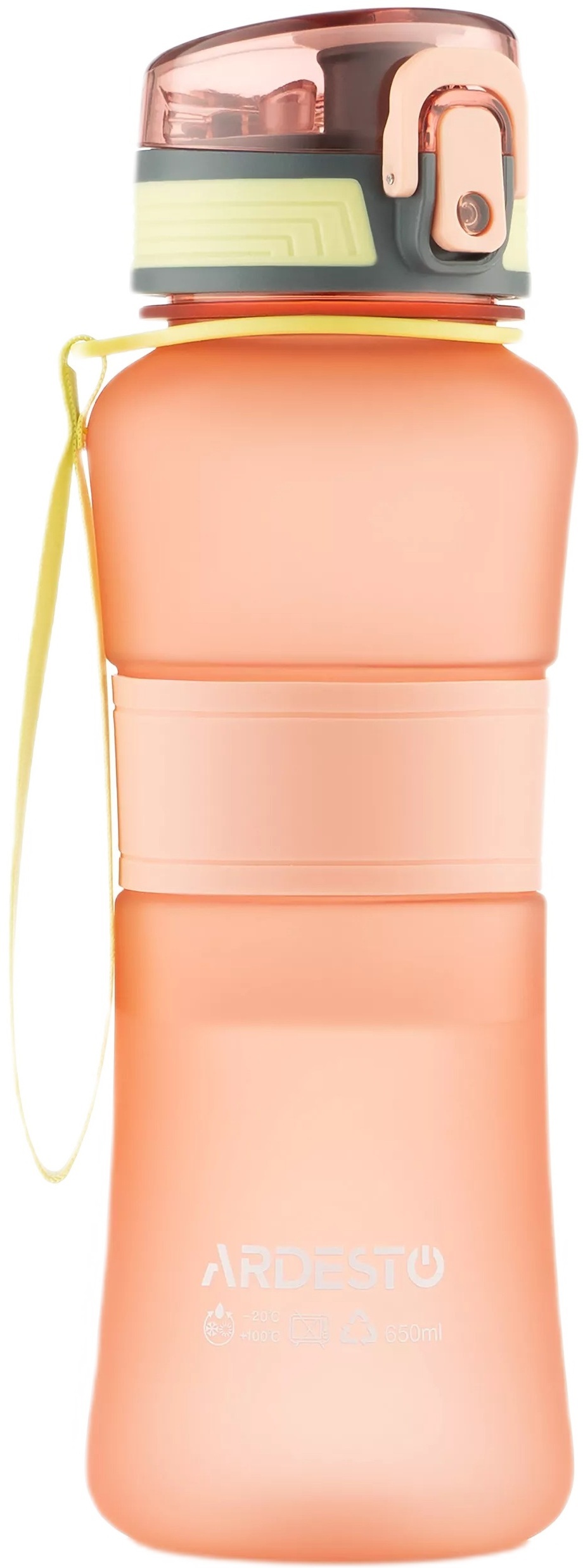 Пляшка для води ARDESTO Balance 650мл, червоний (AR2265BR)фото3