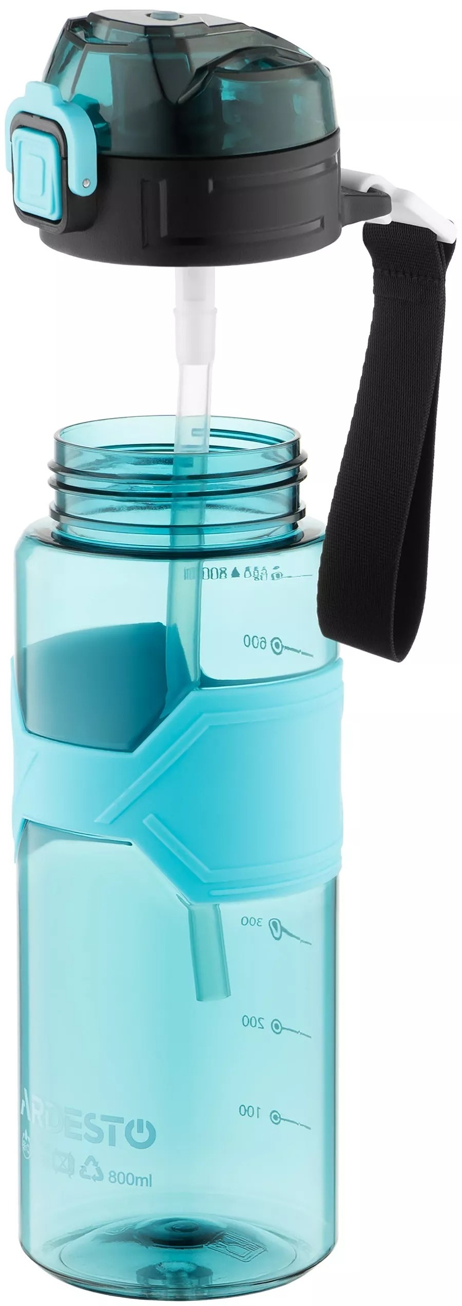 Бутылка для воды ARDESTO Fitness 800мл, голубой (AR2280EB) фото 4