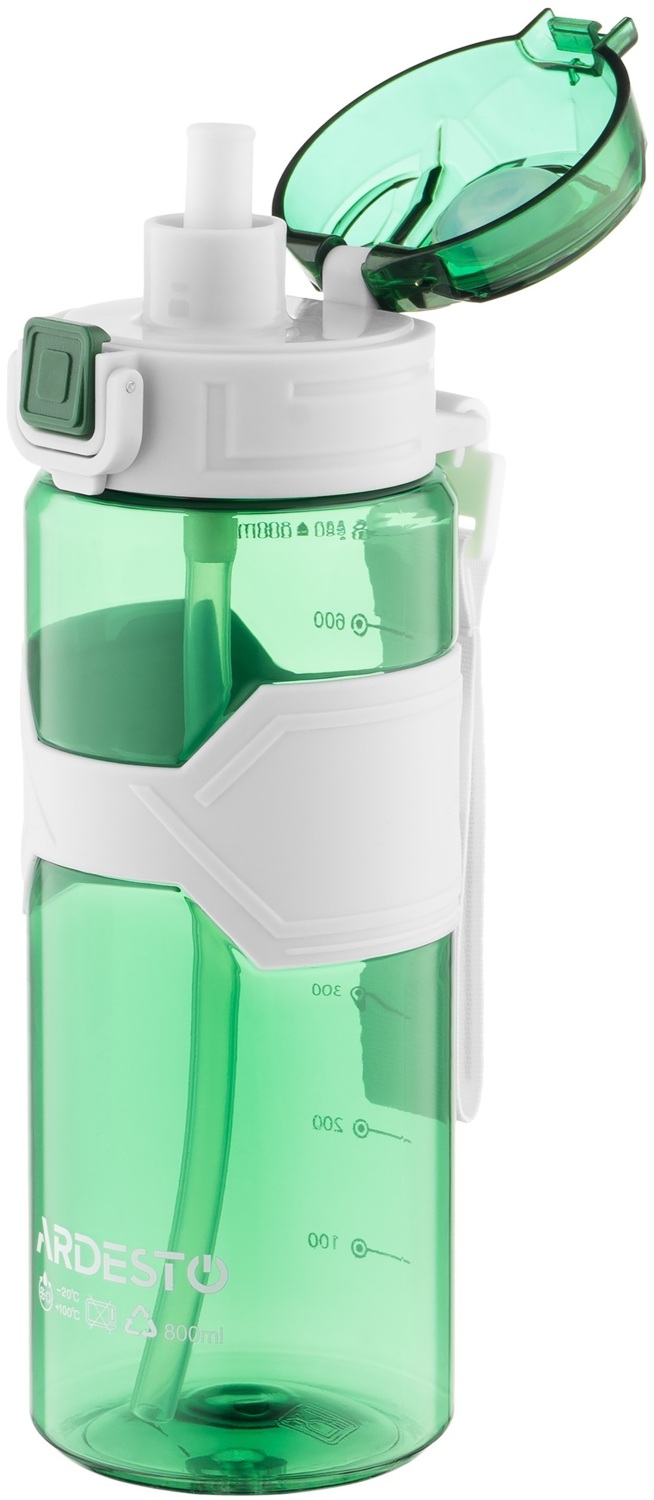 Бутылка для воды Ardesto Fitness 800мл, зеленый (AR2280EG) фото