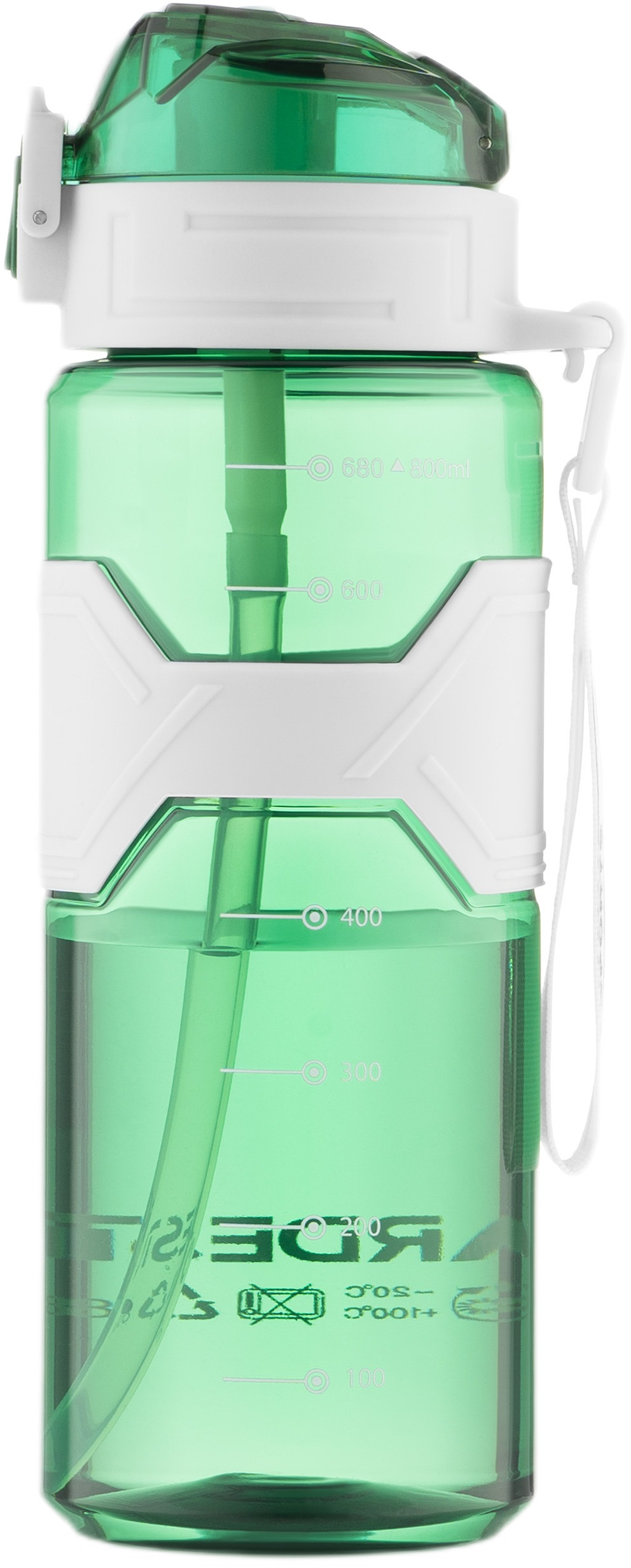 Бутылка для воды Ardesto Fitness 800мл, зеленый (AR2280EG) фото 6