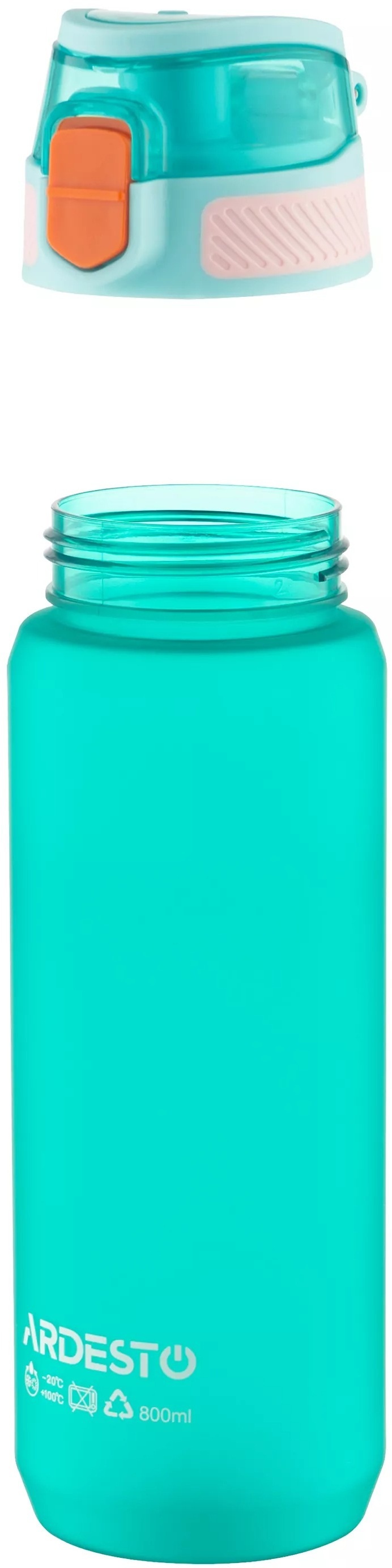 Пляшка для води ARDESTO Matte 800мл, блакитний (AR2281MB)фото4