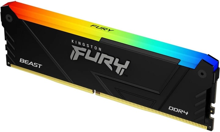 Память ПК Kingston DDR4 32GB 3200 FURY Beast RGB фото 3