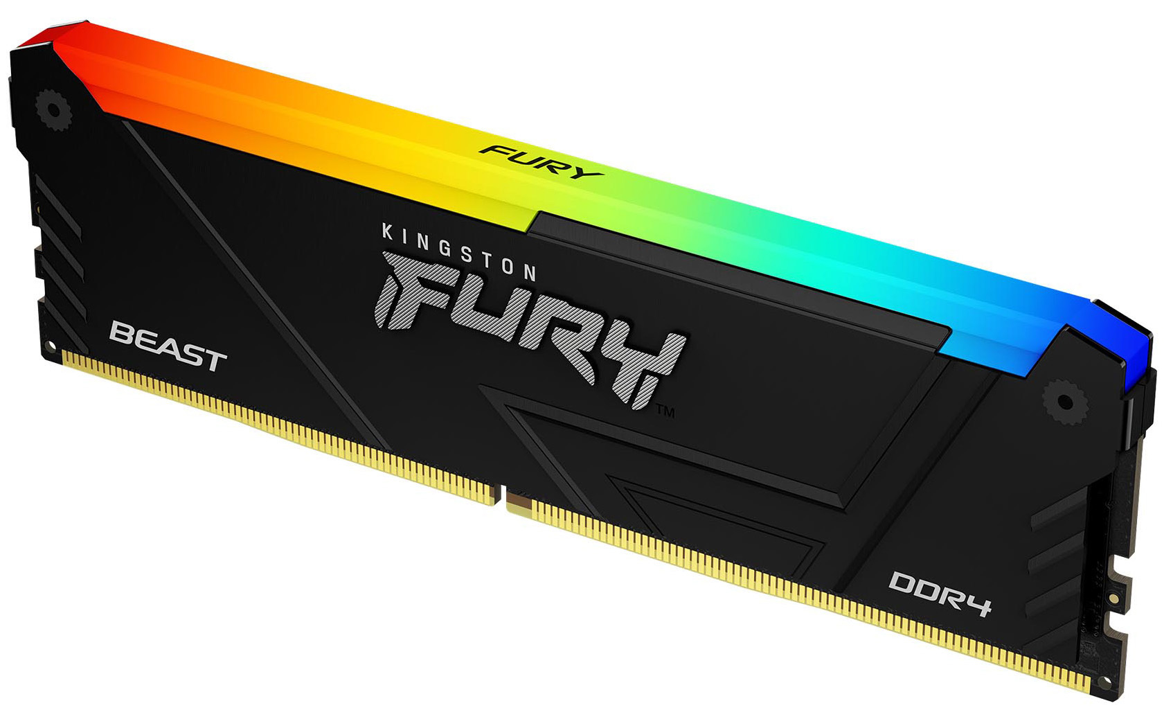Память ПК Kingston DDR4 32GB 3200 FURY Beast RGB фото