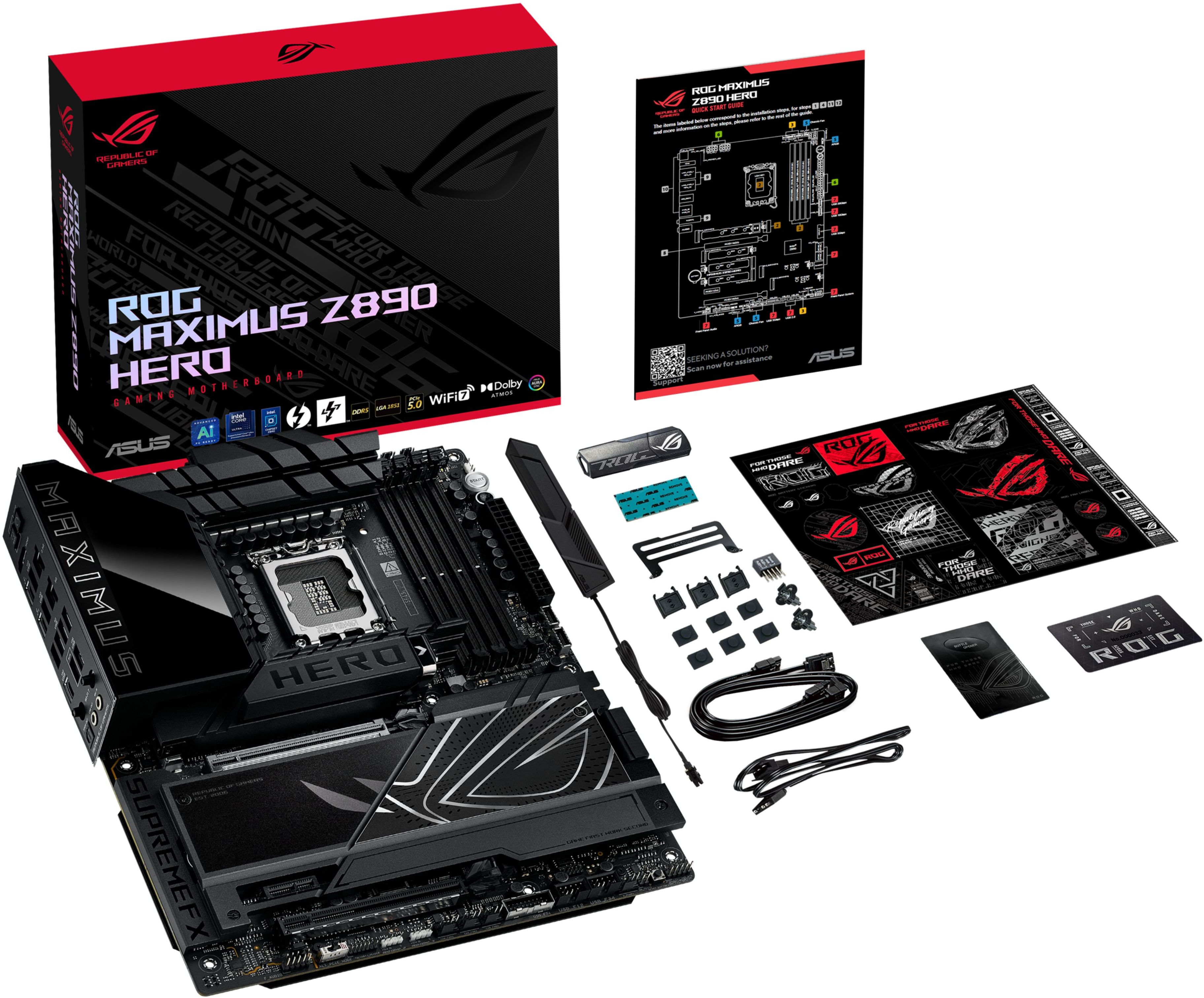 Материнcкая плата ASUS ROG MAXIMUS Z890 HERO (90MB1ID0-M0EAY0) фото 