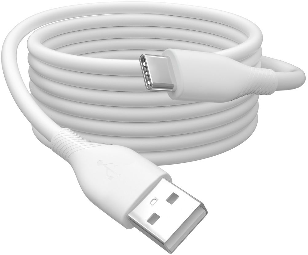 Кабель Digitus USB-A - Type-C Data/Charge, USB 2.0, 60W, 1м, White (AK-300340-010-W) фото 4