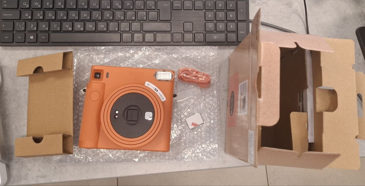 Фотокамера моментального друку Fujifilm INSTAX SQ1 Terracotta Orange (16672130)фото2