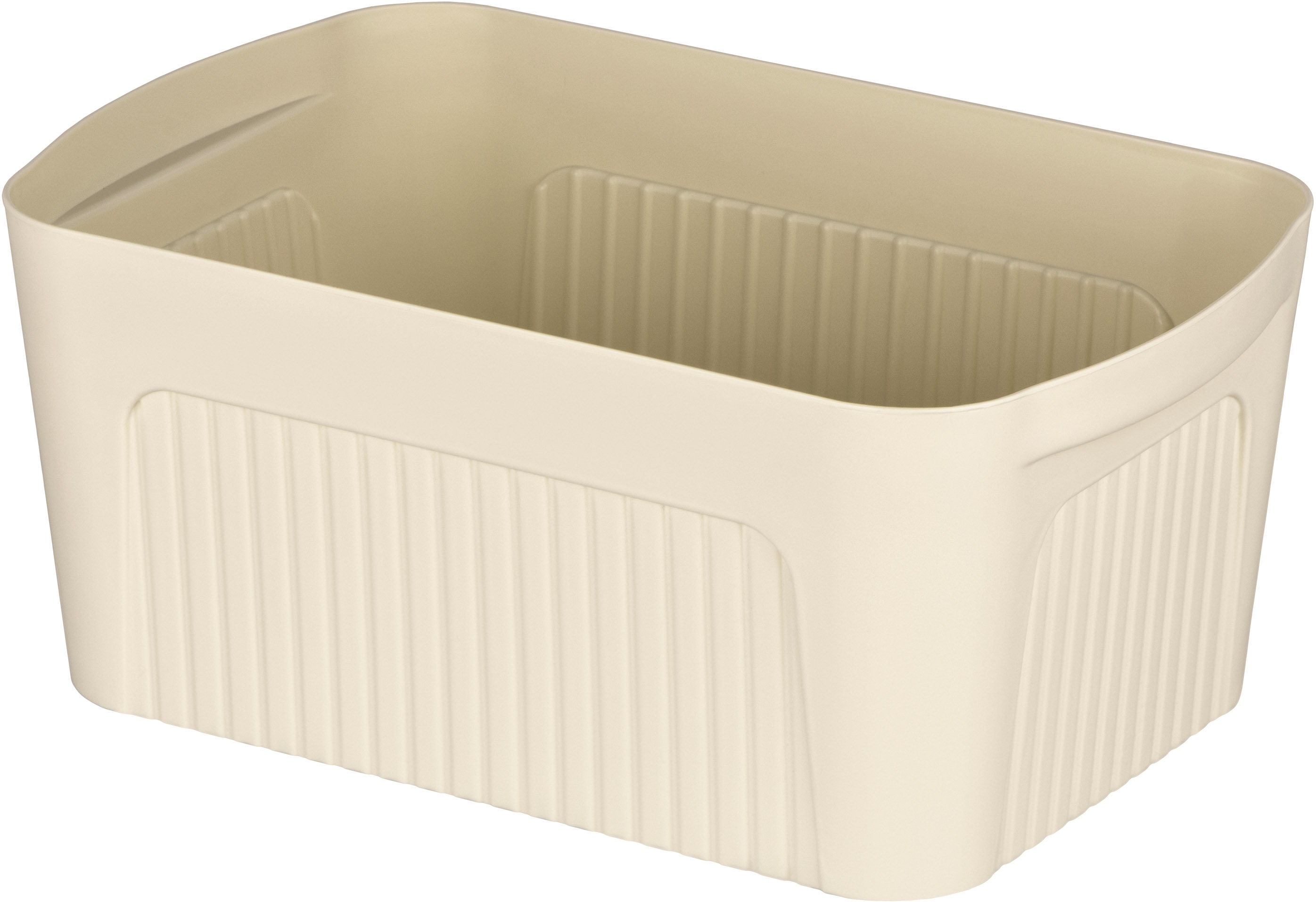 Кошик для зберігання ARDESTO 32х21.5х14см з кришкою 6л бежевий (ARHC2506B)фото