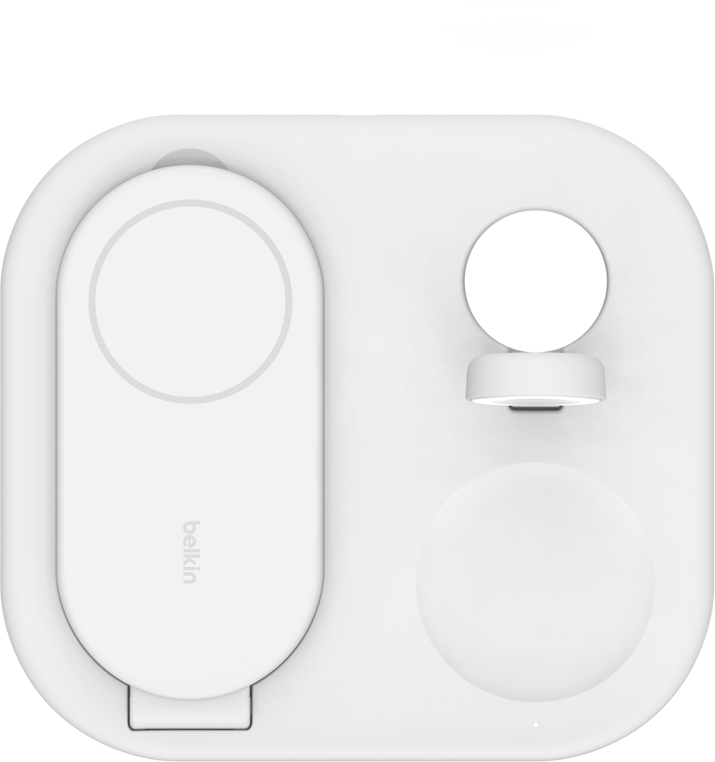 Беспроводное зарядное устройство Belkin 3в1 Magnetic Foldable iPhone/Watch/AirPods Qi2 15W, White (WIZ029VFWH) фото