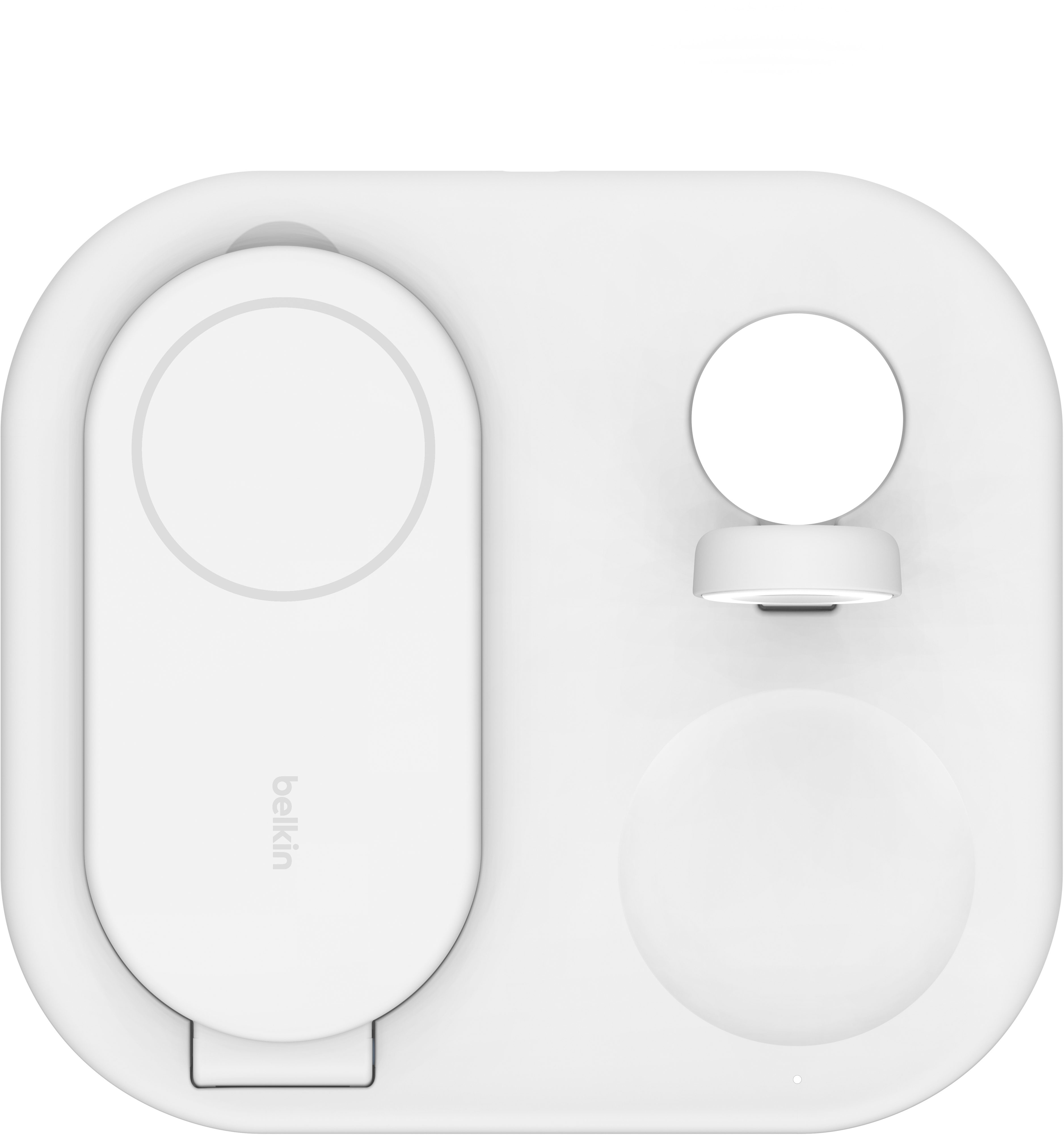 Беспроводное зарядное устройство Belkin 3в1 Magnetic Foldable iPhone/Watch/AirPods Qi2 15W, White (WIZ029VFWH) фото 2