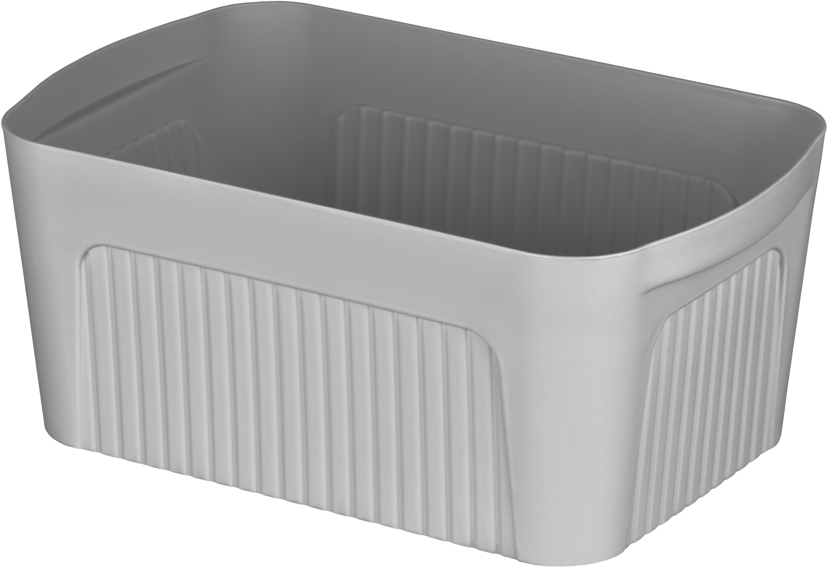 Кошик для зберігання ARDESTO 32х21.5х14см з кришкою 6л сірий (ARHC2506G)фото2