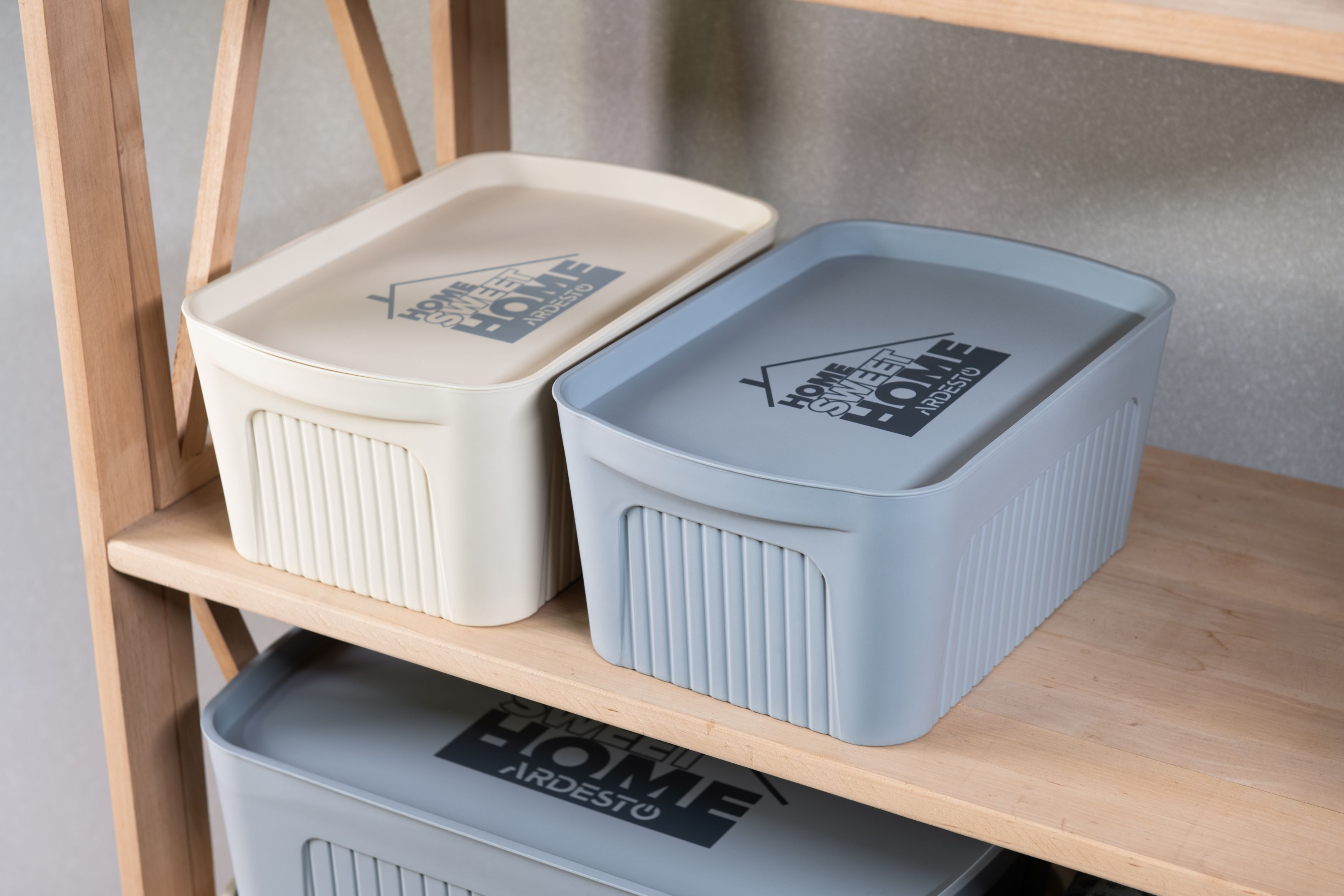 Кошик для зберігання ARDESTO 32х21.5х14см з кришкою 6л сірий (ARHC2506G)фото7