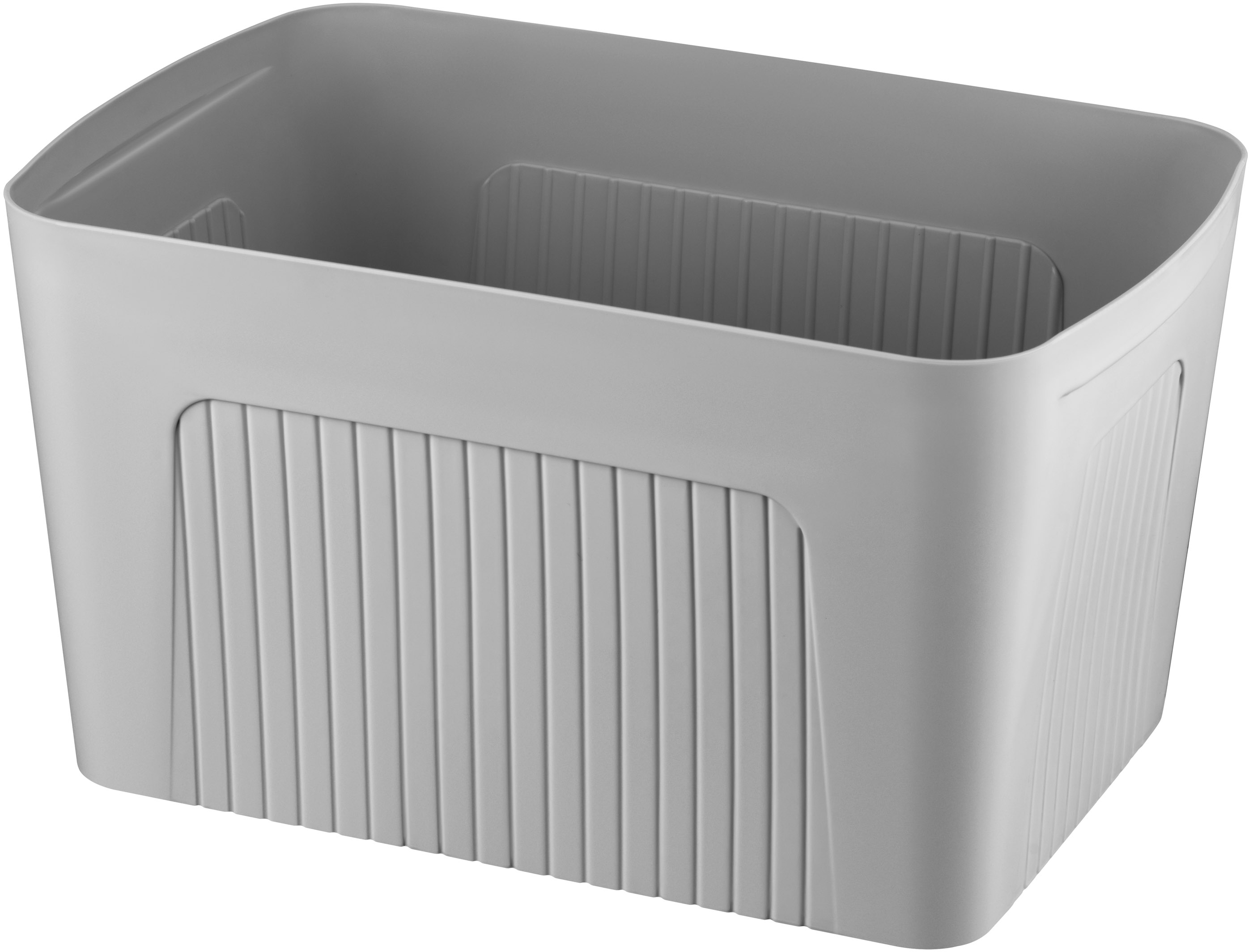 Кошик для зберігання ARDESTO 45.5х31х24.5см з кришкою 23л сірий (ARHC2523G)фото