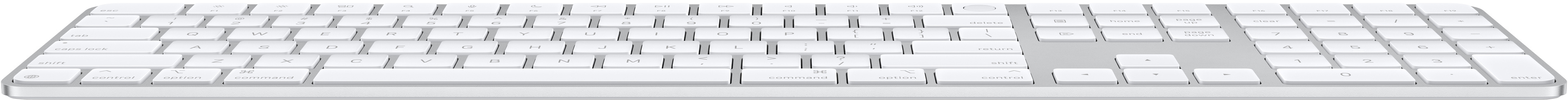 Клавіатура Apple Magic Keyboard with Touch ID and Numeric Keypad for Mac with Apple silicon Ukrainian White (MXK73UA/A)фото3